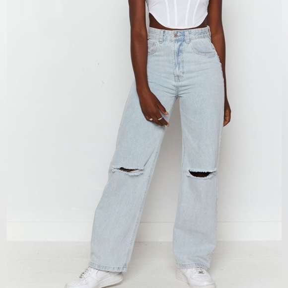 Beginning boutique Robin Wide Leg Jeans Blue - Picture 5 of 16